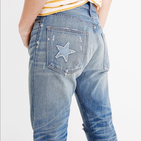 *NWT Madewell - Rivet & Thread High-Rise Slim Boyjeans - Size 25 - Picture 4 of 14
